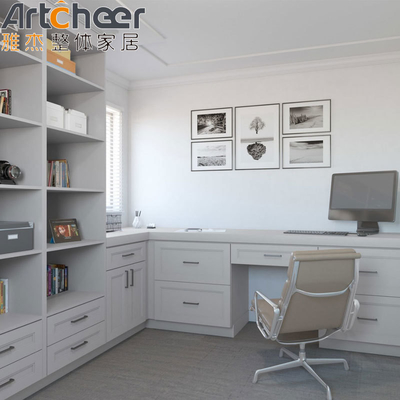 kaufen Moderne White Shaker Küchenschränke mit Lamination Halb Bullnose Schreibtischkante on-line-Fertigung