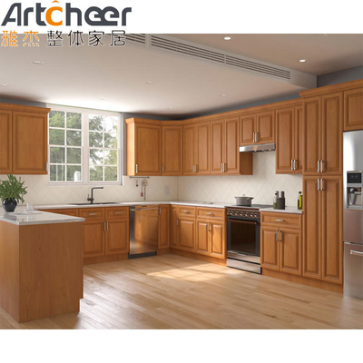 kaufen Modulare Form Massivholz Moderne Shaker Schränke Traditionell für moderne Häuser on-line-Fertigung