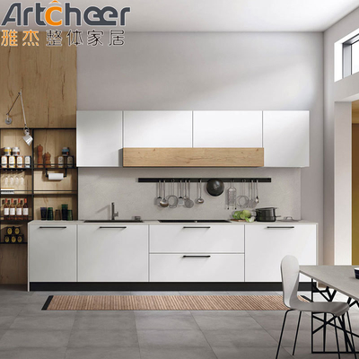 kaufen Moderne Holz Melamin Küchenschränke mit Wandschrank on-line-Fertigung