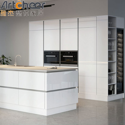 kaufen Lackwandschrank Küchenspeicher mit modernem Design und Sperrholz Material E1 on-line-Fertigung