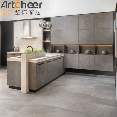 kaufen Modernes italienisches Küchenschrank mit Edelstahl-Schreibtisch und modularem Design on-line-Fertigung