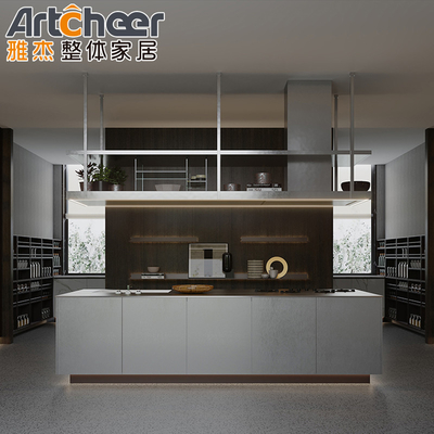 kaufen Küchenmöbel aus Massivholz Modernes Küchenschrank mit Luxus Kücheninsel Free Design Möbel Set on-line-Fertigung