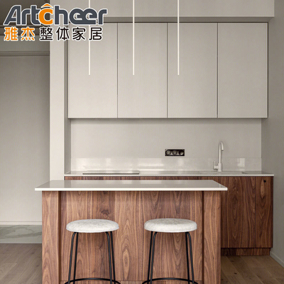 kaufen Modular Größe Partikelplatten Küchenschränke mit Lackfarbe für Restaurant Industrie-Stil on-line-Fertigung