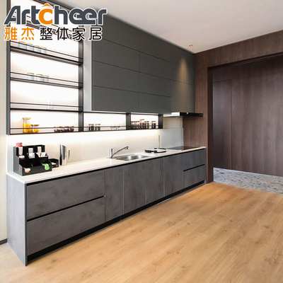 kaufen Küchenschränke für kleine Räume mit langlebiger Aluminiumkarkasse und modernem I-Form Design on-line-Fertigung
