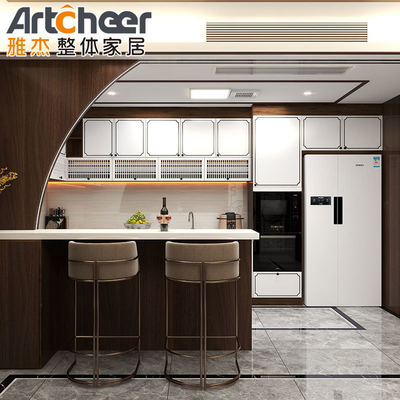kaufen Customized Farbe italienischer Küchenschrank mit moderner Matte Oberfläche und weißem Lack on-line-Fertigung