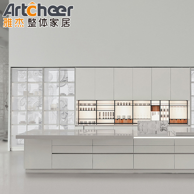 kaufen Innere und Außenküche Grill mit Kühlschrank Italienische Insel Design in Weiß on-line-Fertigung