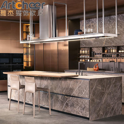 kaufen Modern Design Glas Tür Küchenschrank mit Lazy Susan Lagerung und anpassbare Größe on-line-Fertigung