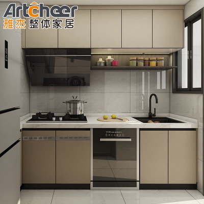 kaufen Kompleter PVC-Küchenschrank aus Sperrholz mit modernem Black Island Design von KingV on-line-Fertigung