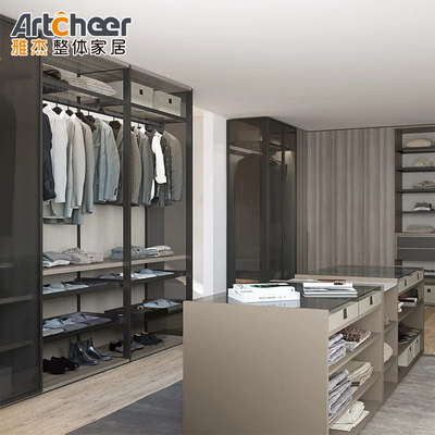 kaufen Maßgeschneiderte Walk in Wardrobes in komplettem Set für Luxus Schlafzimmer Resorts Möbel on-line-Fertigung