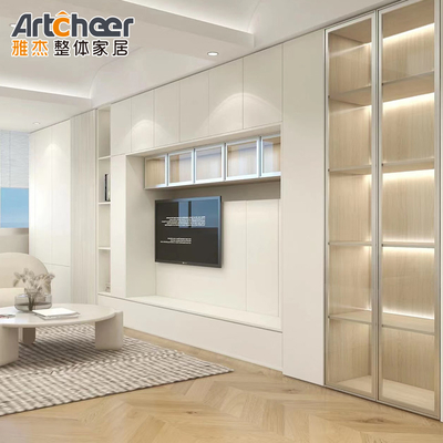 kaufen Fernsehschrank mit Kamin-Design und versteckten Fernsehlift-Schrank in kundenspezifischer Farbe on-line-Fertigung