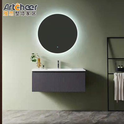 kaufen Keine Wasserhahn Lack Tür Panel Schreibtisch Organisator Make-up Schrank für Badezimmer Vanity on-line-Fertigung