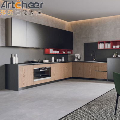 Küchenschrank aus modernem Holz mit tragbarem und Sperrholzholz