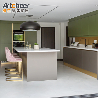 Reine Acryl-Schreibtisch-Gold-Küchenschrankgriffe mit modernem Design und Flip-Door
