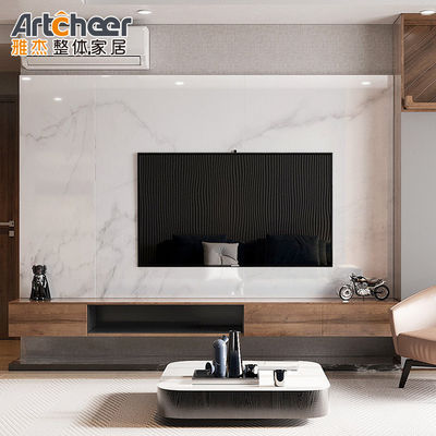 PANEL Holzstil Teetisch TV-Schrank Set mit individueller Farbe und Rückenschrank Design